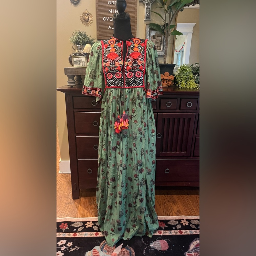 Anthropologie Verb Basil Dress NWT Sz S - Picture 2 of 13